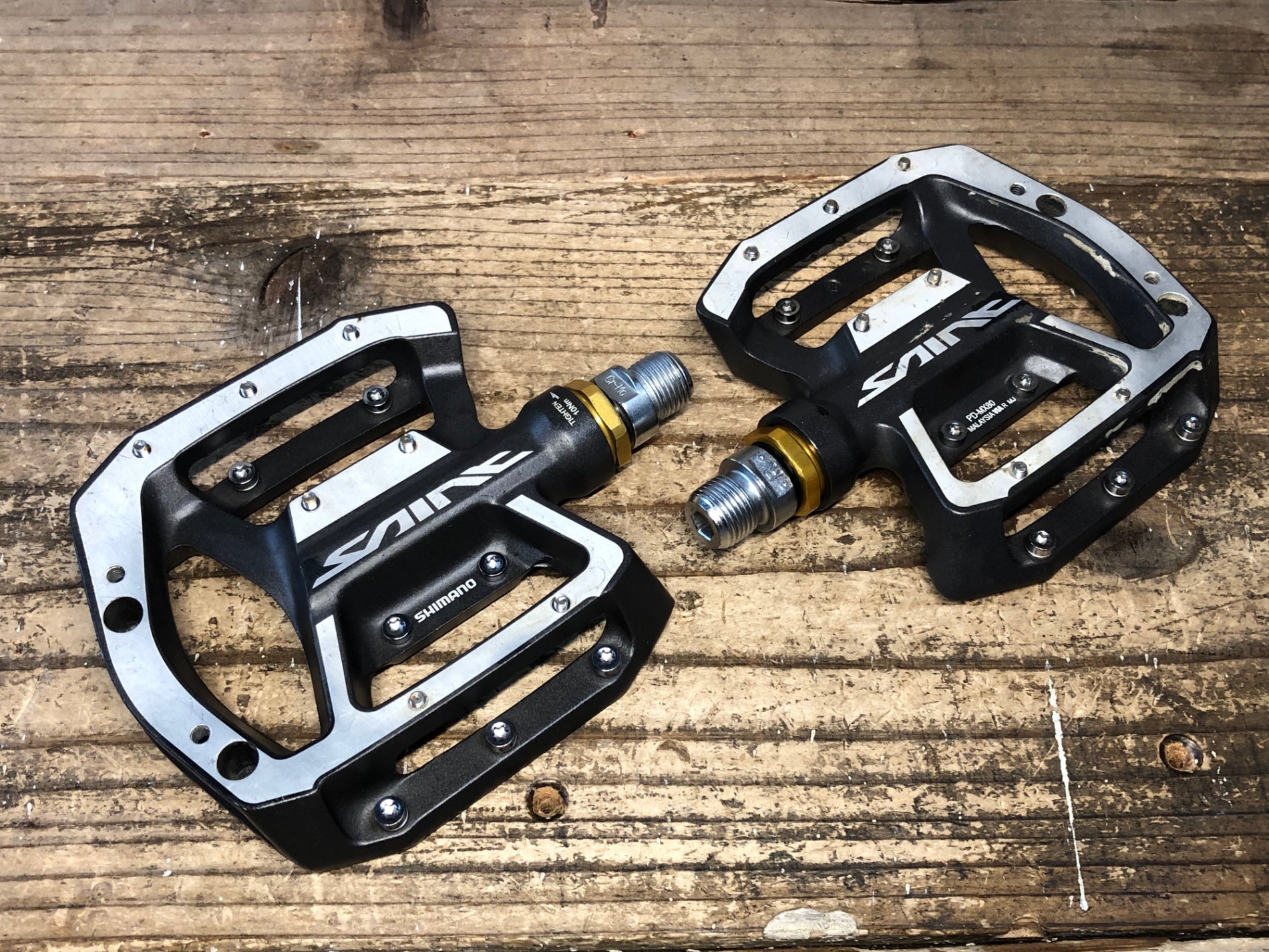 onza ビンディングペダル 97【ほぼ未使用品】 onza オンザ チタニウム製シャフト ペダル
