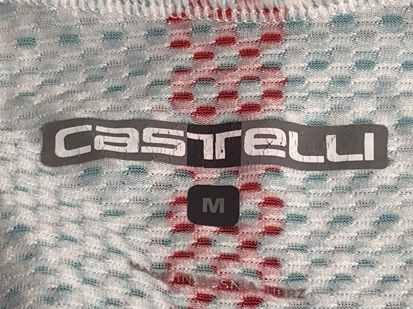 IN253 カステリ CASTELLI AERO RACE 6.0 半袖 サイクルジャージ 白 Mサイズ タグ付き ※ほつれあり