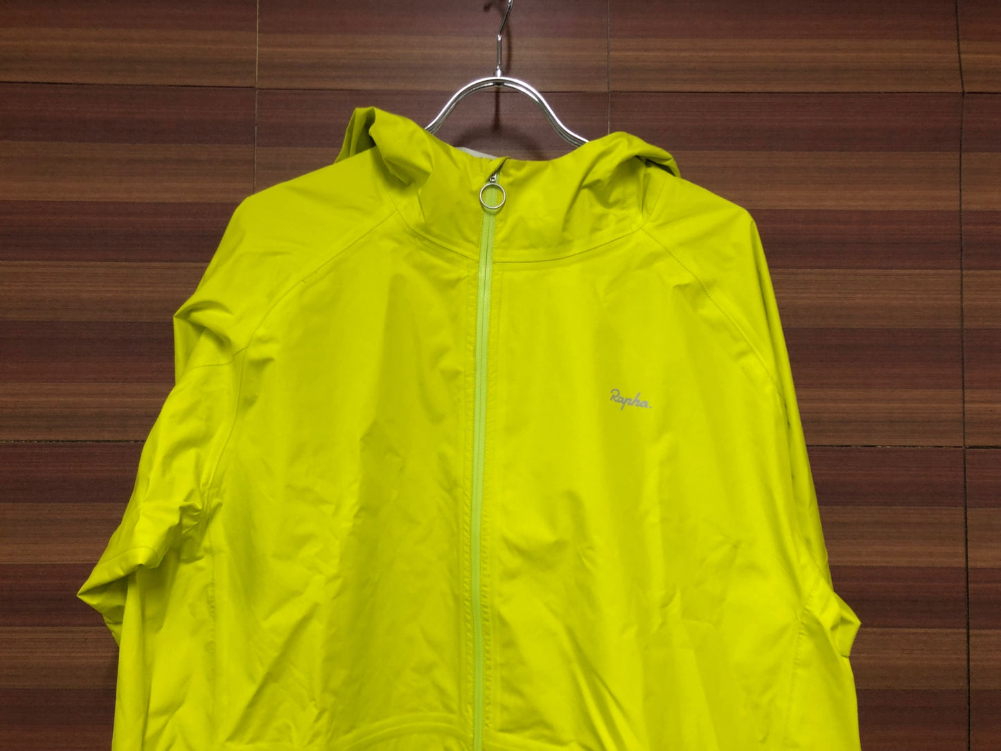 IN274 ラファ RAPHA HOODED COMMUTER JACKET サイクルジャケット 黄緑 XLサイズ