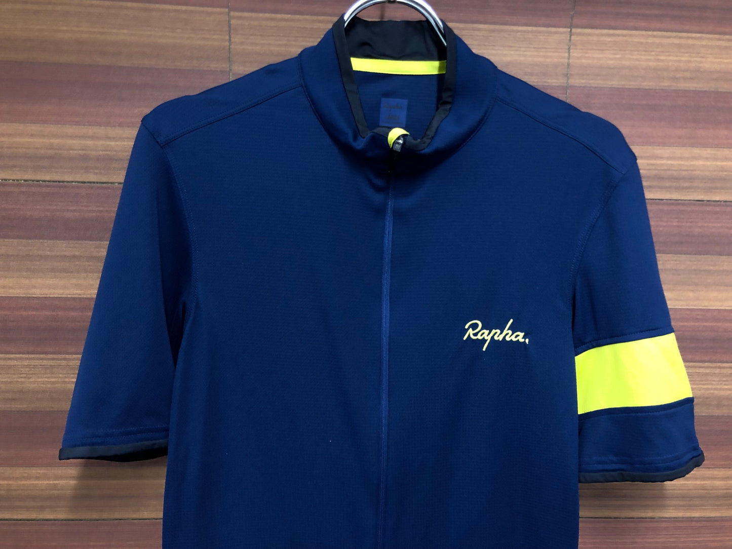 IR116 ラファ Rapha SUPER LIGHTWIGHT JERSEY 半袖 サイクルジャージ 紺 L