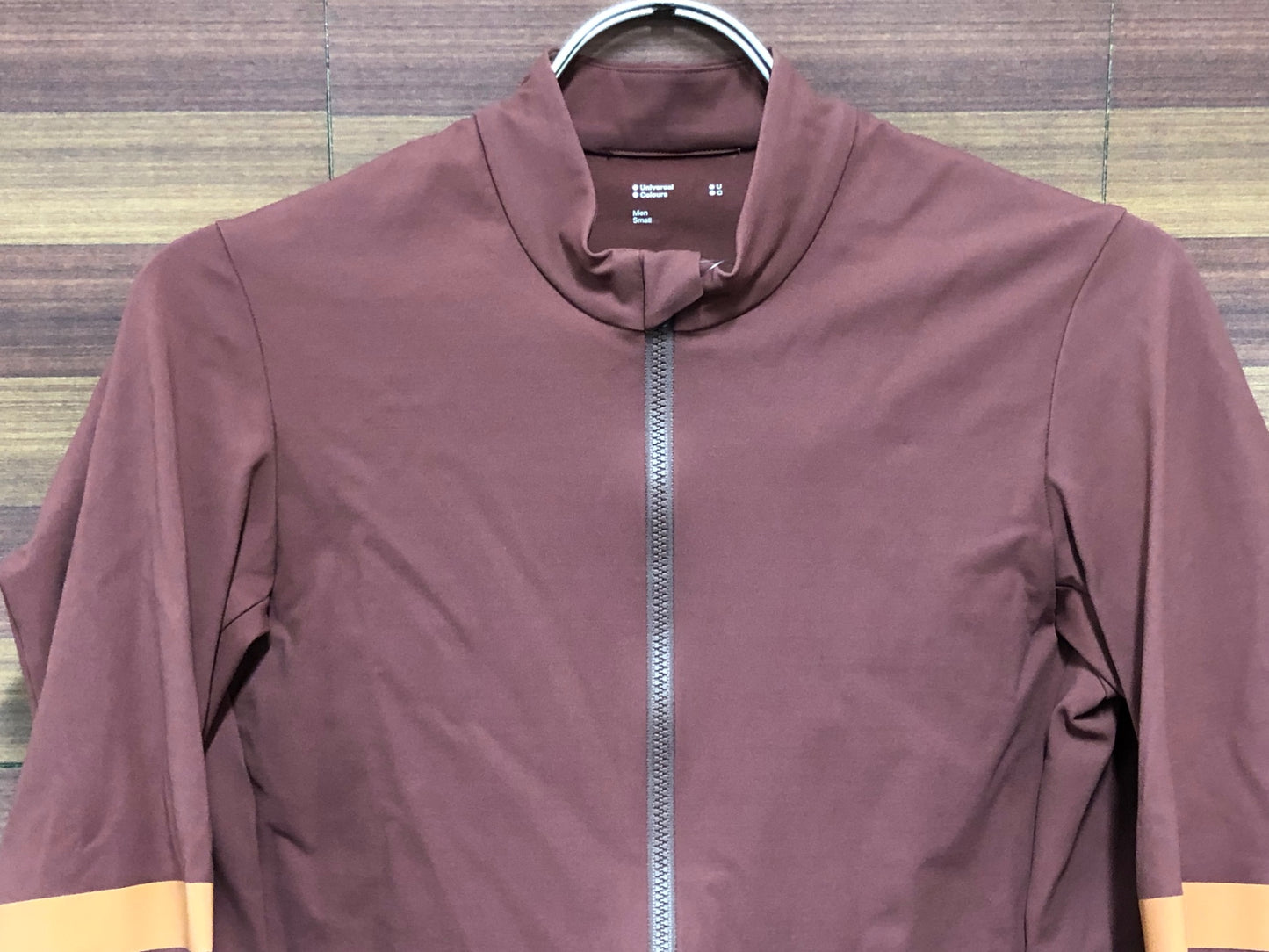 IE989 ユニバーサルカラーズ Universal Colours Mono Long Sleeve Jersey 長袖 Mars Red S 裏起毛