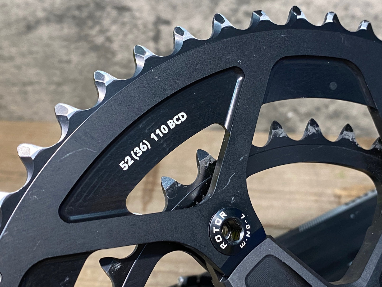 IT108 ローター ROTOR INPOWER 3D+ パワーメーター クランクセット 170mm Φ30 5H PCD110 52/36T 接続確認済