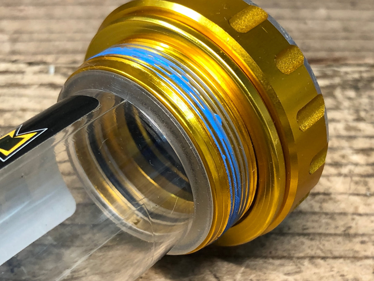 JA612 KCNC DOUBLE TEPER ROLLER BB ボトムブラケット 金 BC1.37″x24T 68mm/73mm