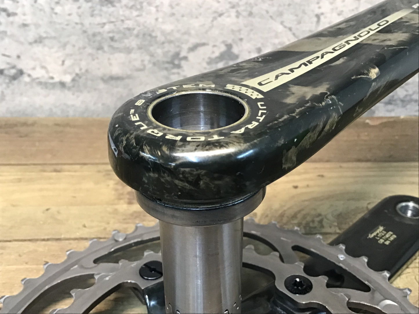 IY322 カンパニョーロ Campagnolo レコード RECORD CT カーボン クランクセット 172.5mm 50/34T 10S