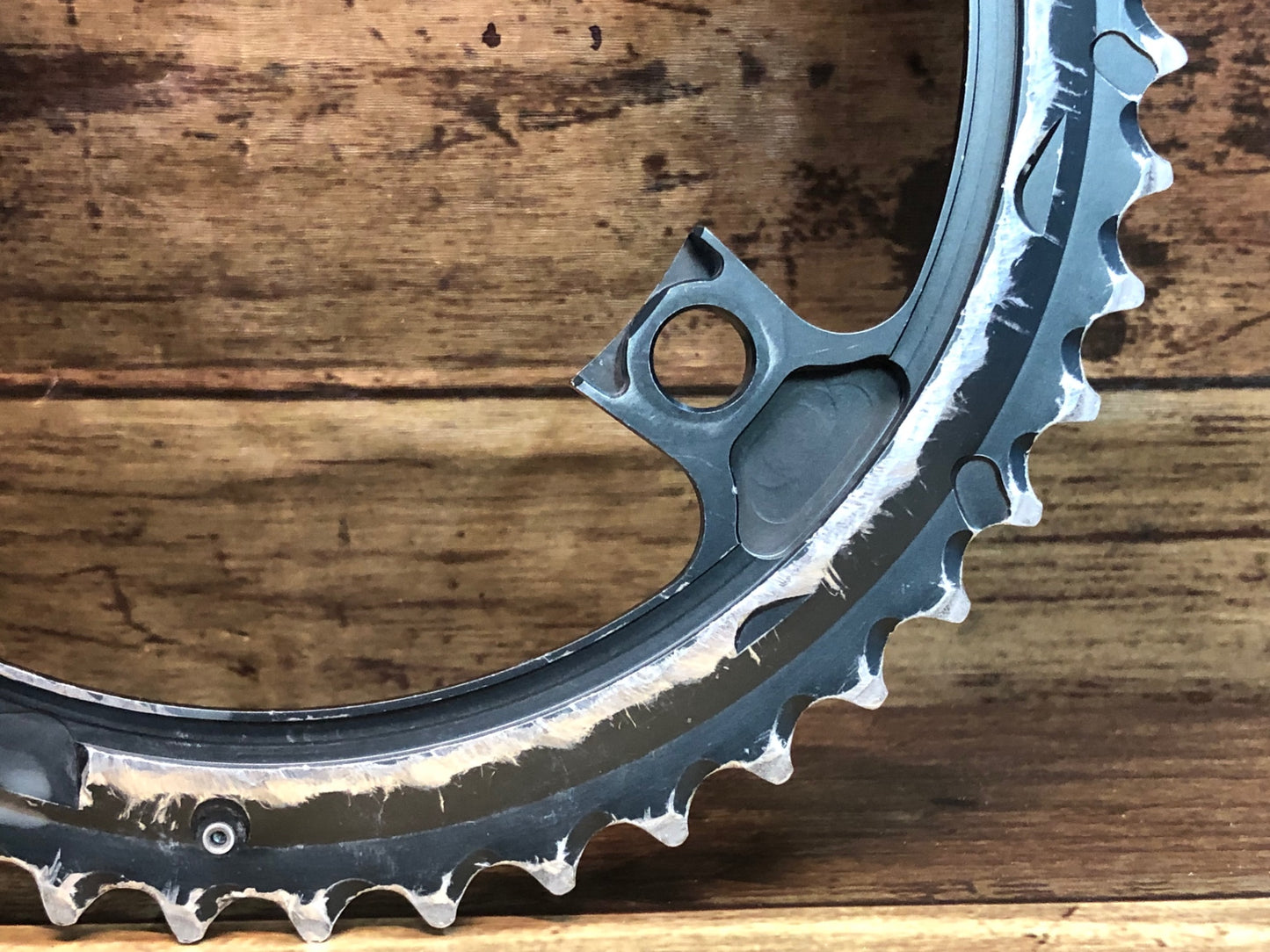 IM588 シマノ SHIMANO アルテグラ ULTEGRA FC-R8000 アウターチェーンリング 46T ※摩耗大 ジャンク