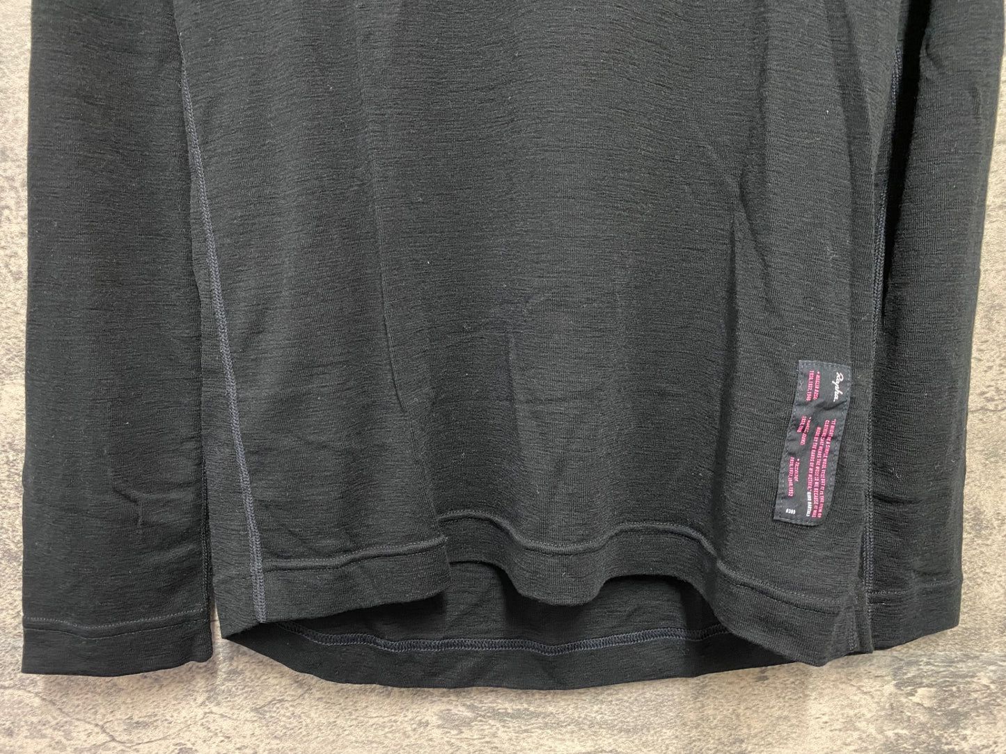 JB056 ラファ Rapha MERINO BASE LAYER - LONG SLEEVE 長袖 ベースレイヤー 黒 L