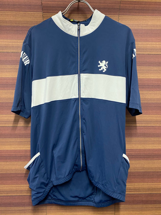 IU074 カペルミュール Kapelmuur 半袖 サイクルジャージ WXL ネイビーホワイト