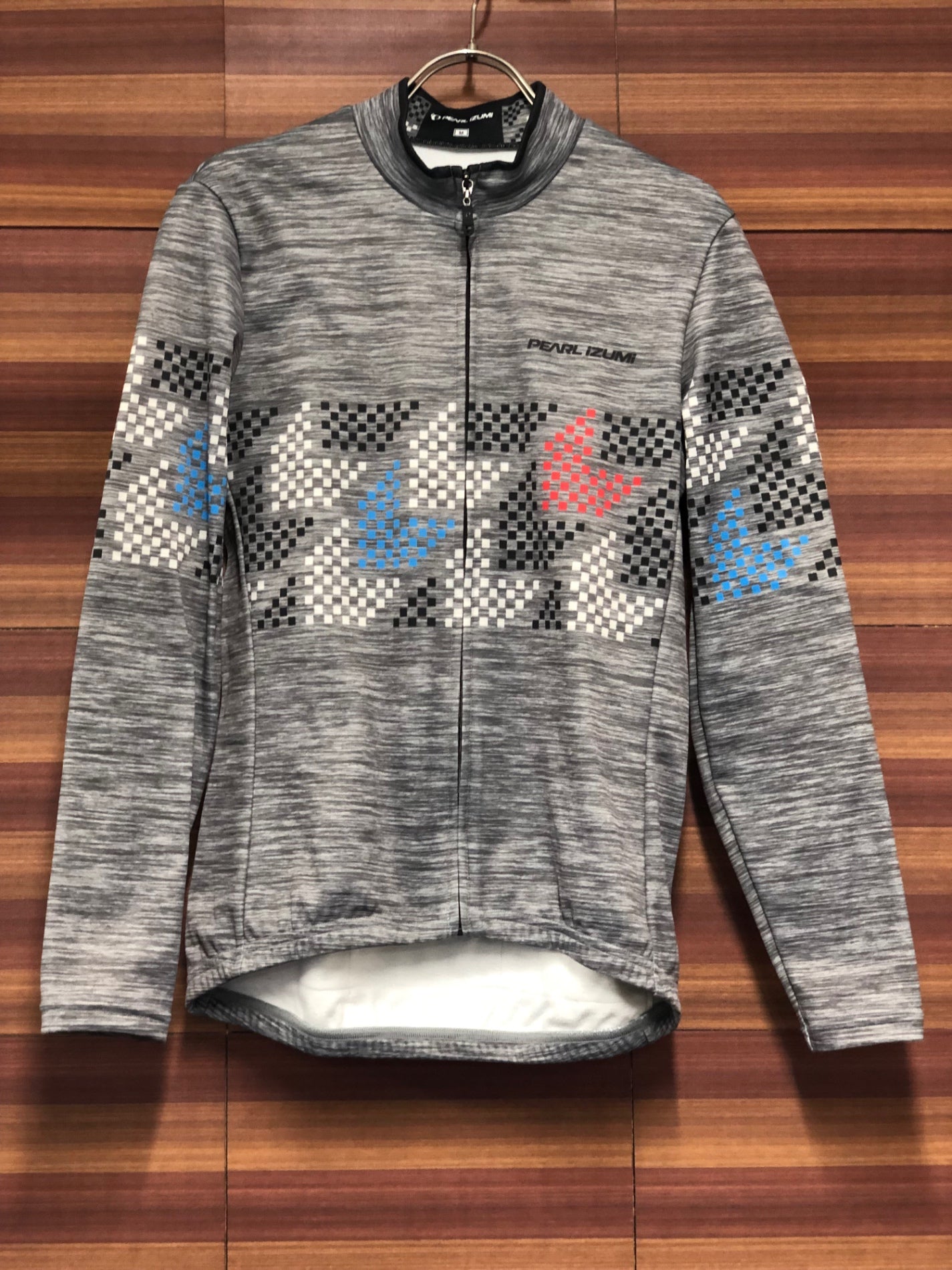 IT643 パールイズミ PEARL iZUMi 長袖 サイクルジャージ グレー M 裏起毛