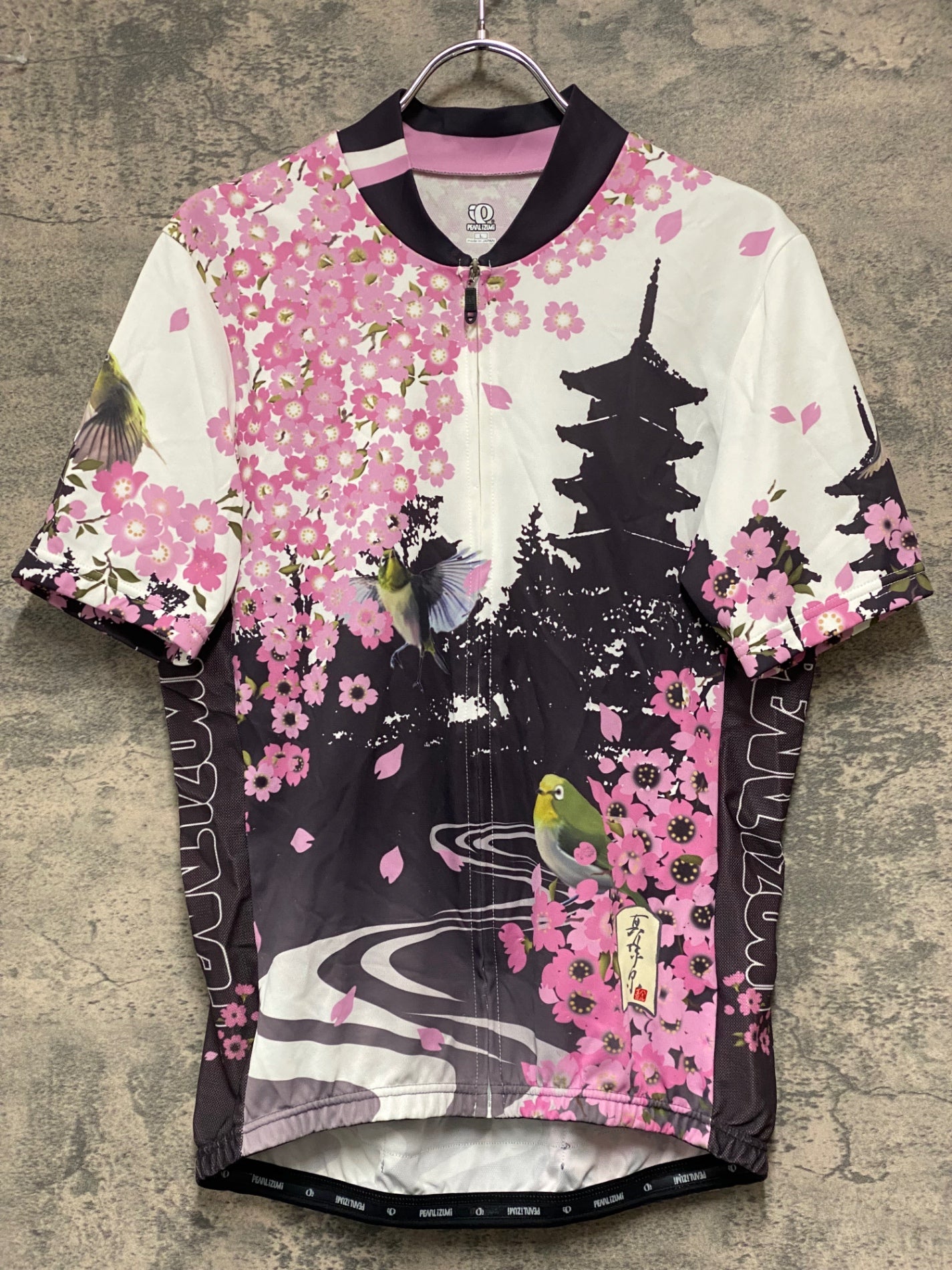 JB722 パールイズミ PEARL iZUMZi サイクルジャージ 半袖 桜 L