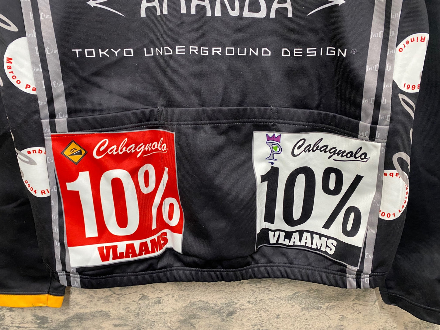 IY636 パンダーニ Pandani 長袖 サイクルジャケット 黒 XL 裏起毛