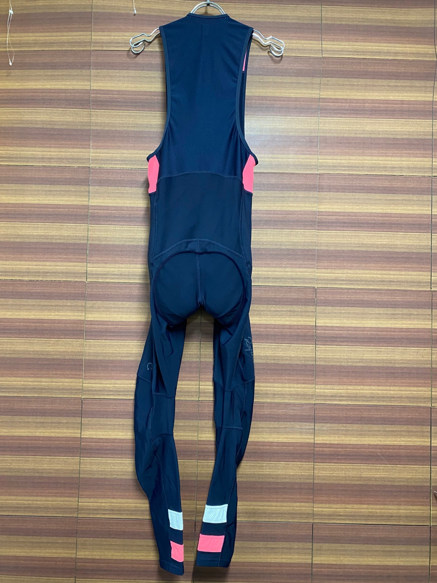 IN859 ラファ Rapha BREVET WINTER TIGHTS WITH PAD ビブタイツ 紺 M 裏起毛 ※擦れ