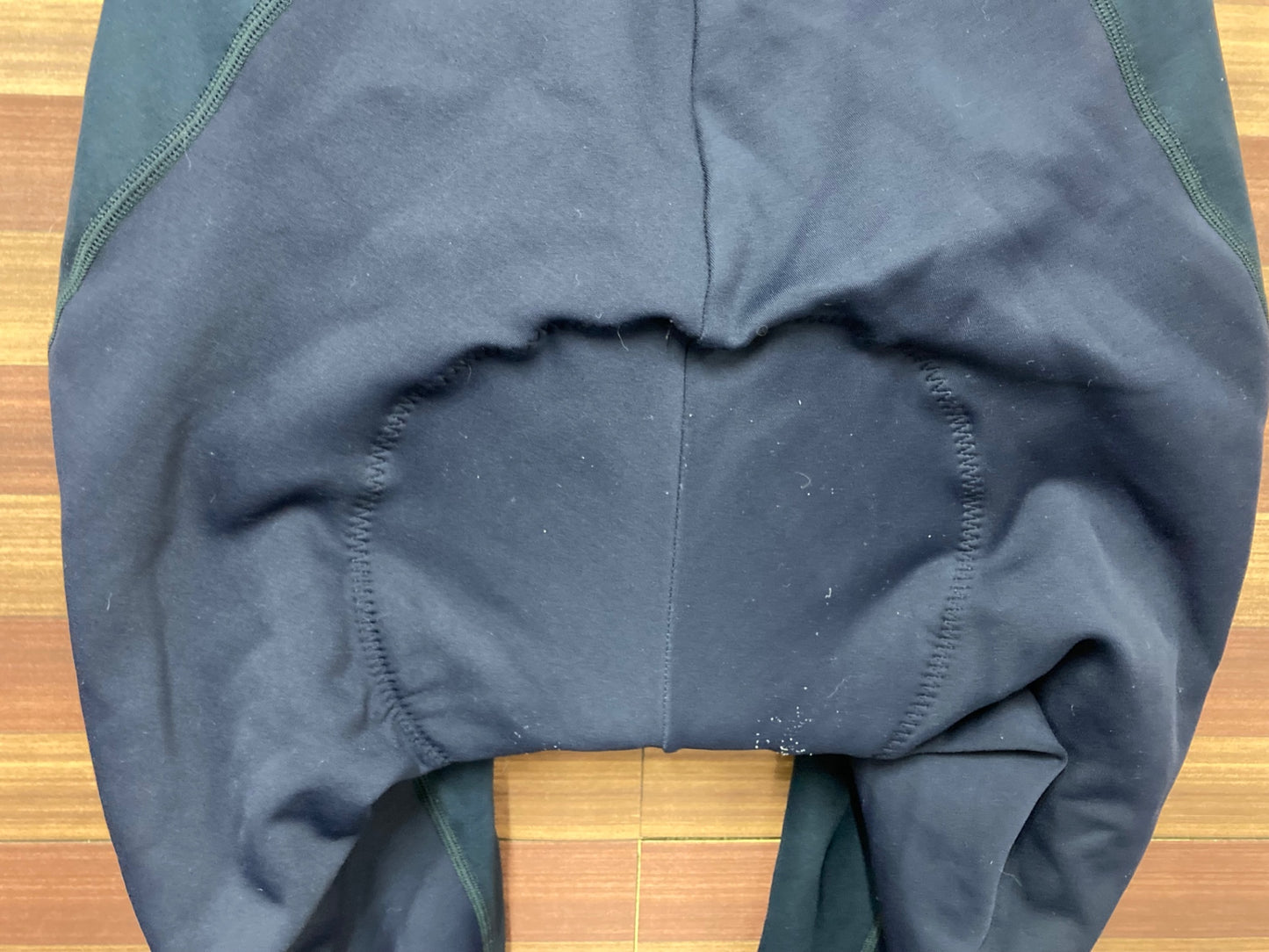 IO079 ルコックスポルティフ le coq sportif ビブタイツ 紺 L 裏起毛 ※動物の毛、パッド擦れ