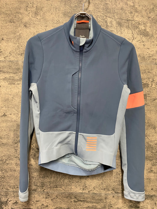 IZ051 ラファ Rapha PRO TEAM WINTER JACKET 長袖 サイクルジャケット ライトブルー S 裏起毛