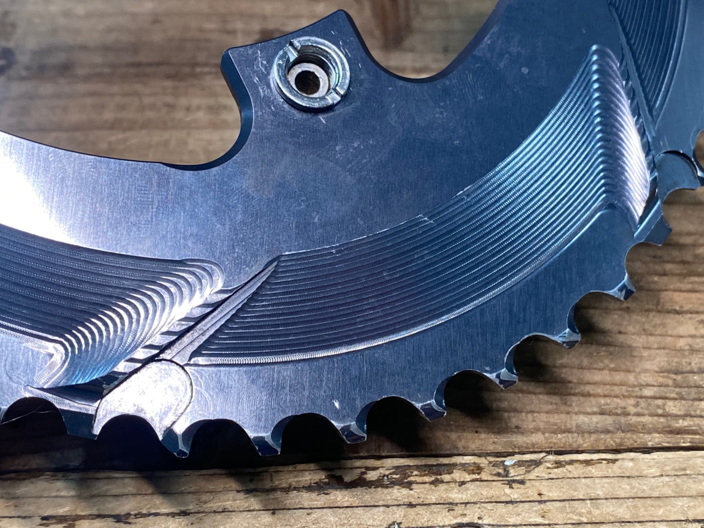 IZ173 アブソリュートブラック ABSOLUTE BLACK OVAL 楕円チェーンリング 52T 11S PCD110 4arm グレー