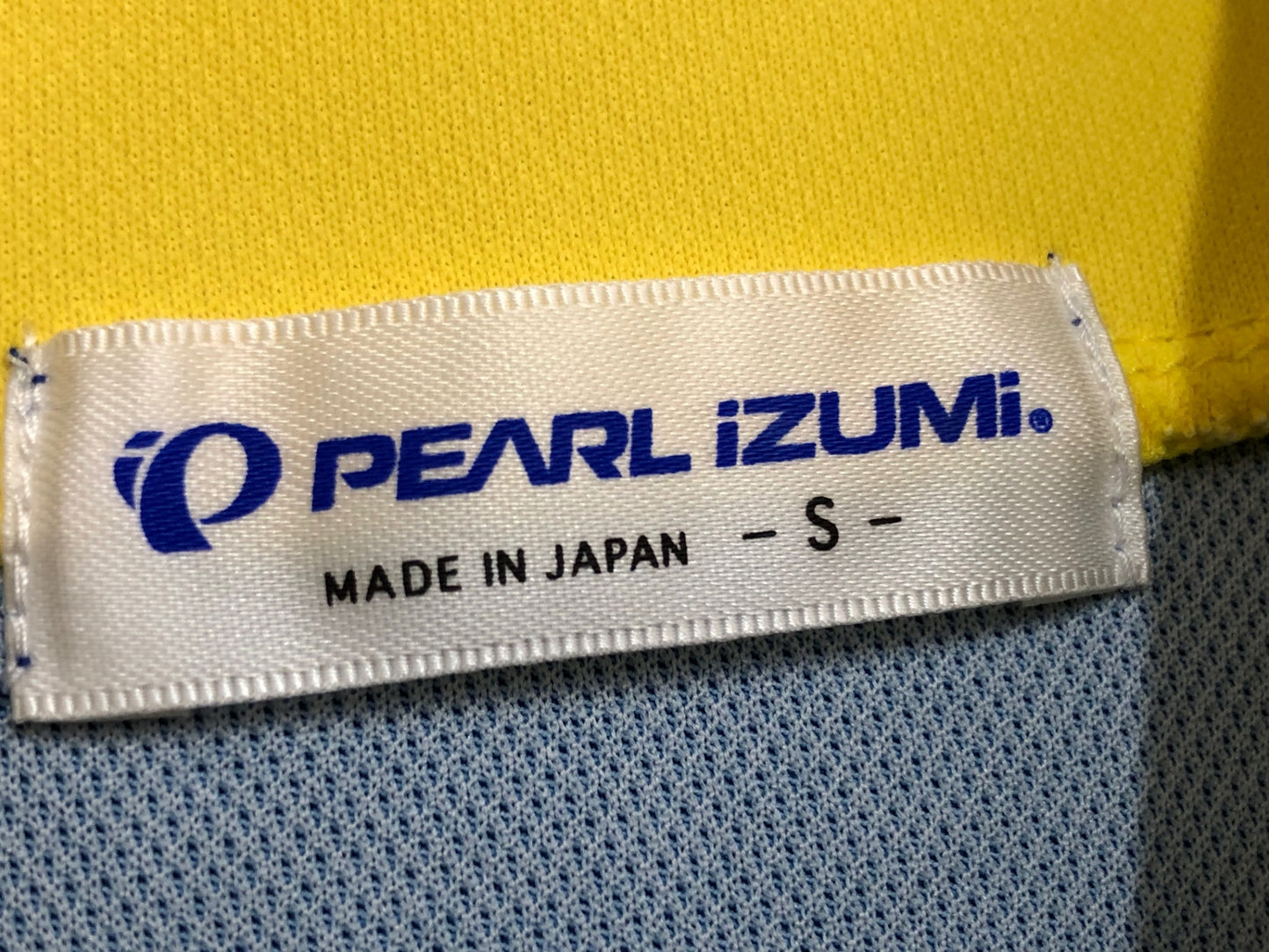 IS109 パールイズミ PEARL iZUMi 半袖 サイクルジャージ 紺 黄 S
