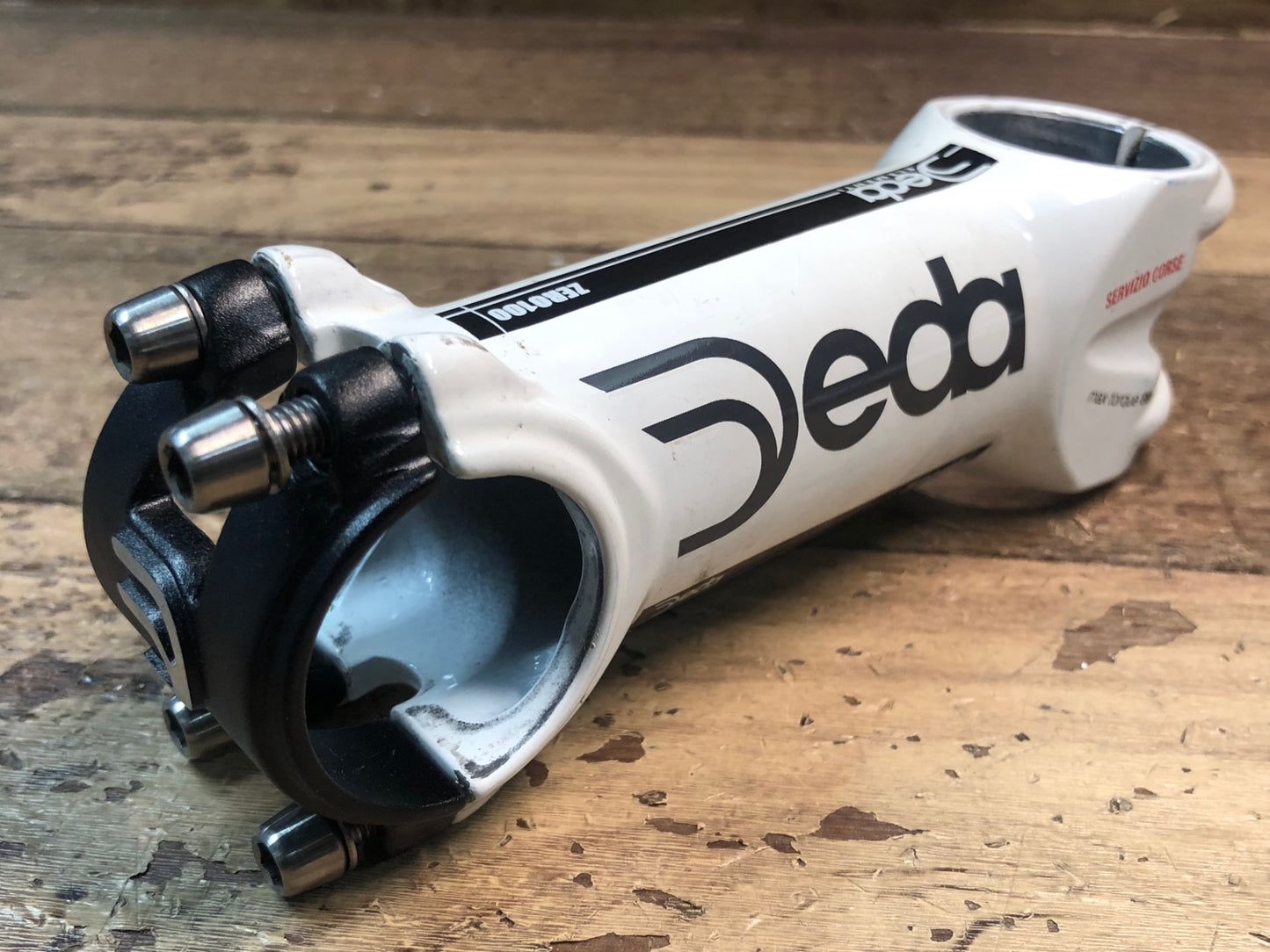 IM551 デダ Deda ゼロ ZERO 100 SERVIZIO CORSE アルミステム 白 100mm Φ31.7 OS