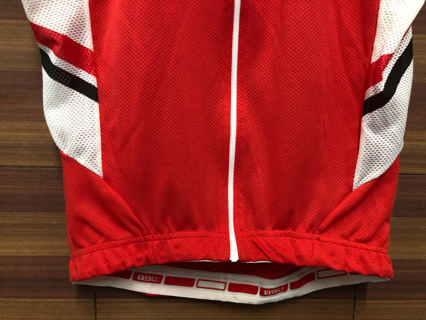 IJ810 バイシクルライン BICYCLE LINE 半袖 サイクルジャージ 赤 白 M