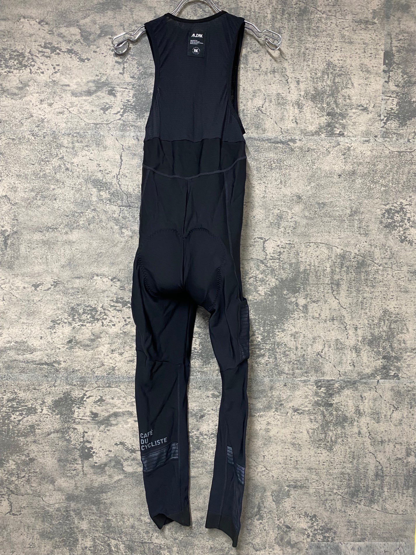 IW198 カフェドシクリステ ビブタイツ 裏起毛 黒 Lサイズ