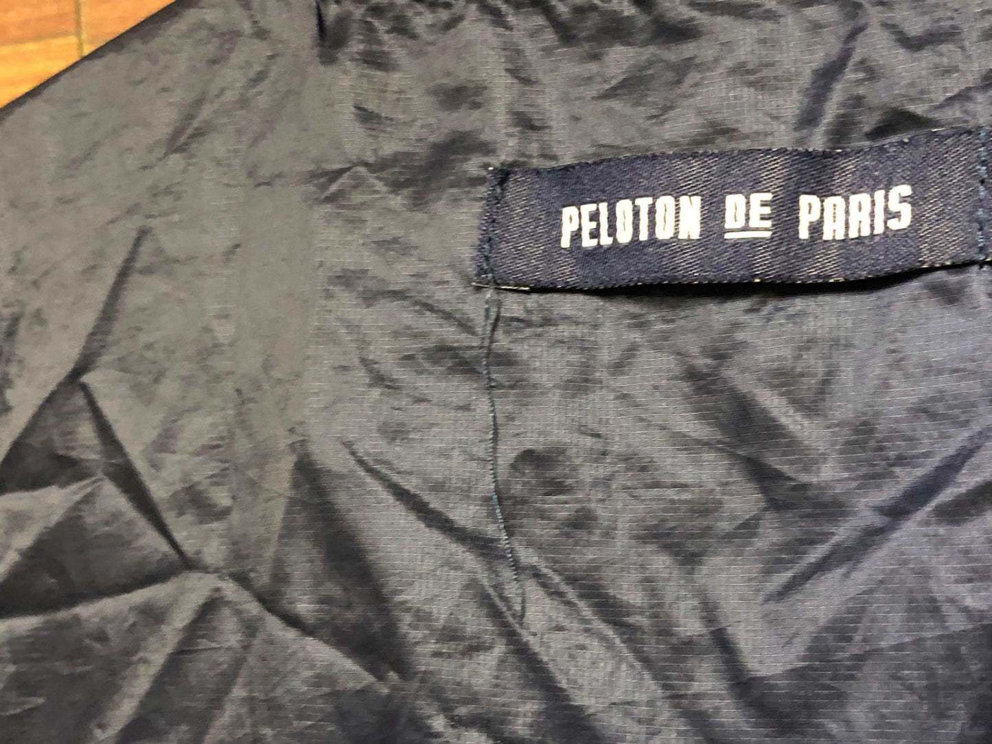 IO500 プロトンド パリ PELOTON DE PARIS 長袖 サイクルジャケット 裏起毛 緑 M ※襟に擦れ痕,ほつれ有