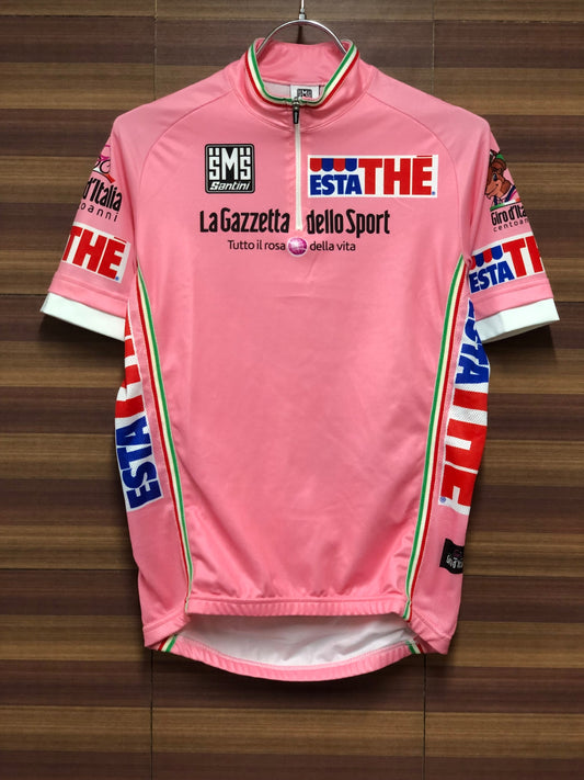 IH381 サンティーニ santini giro de italia マリアローザ 半袖 サイクルジャージ XS