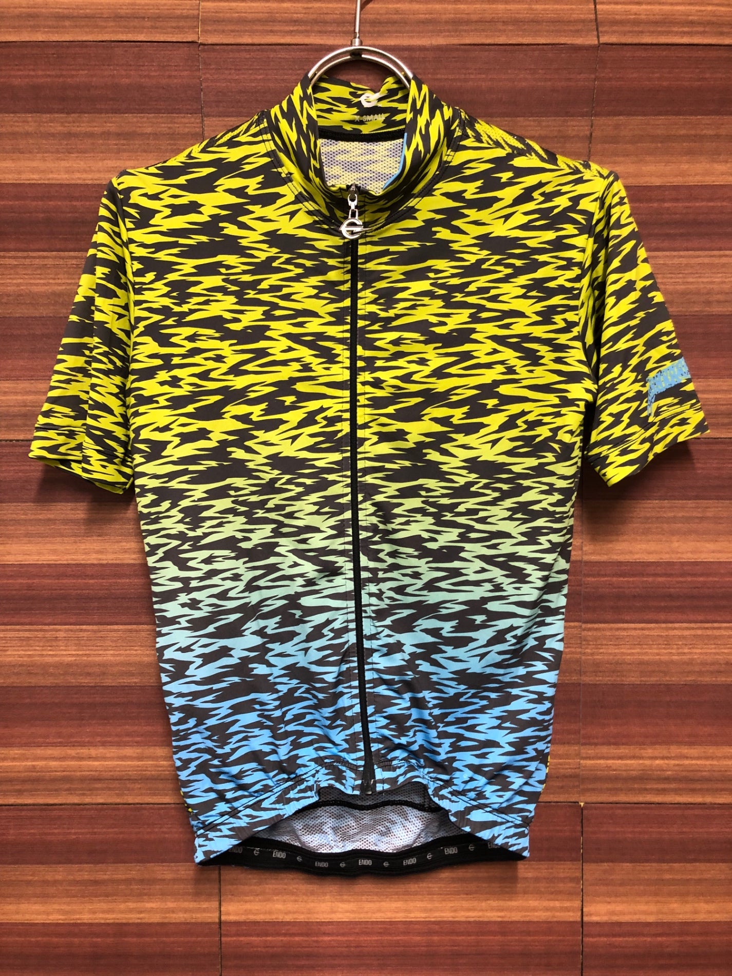IM743 ENDO CUSTOMS 半袖 サイクルジャージ XS ゼブラ柄
