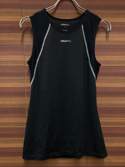 IN087 クラフト CRAFT ノースリーブベースレイヤー 黒 S