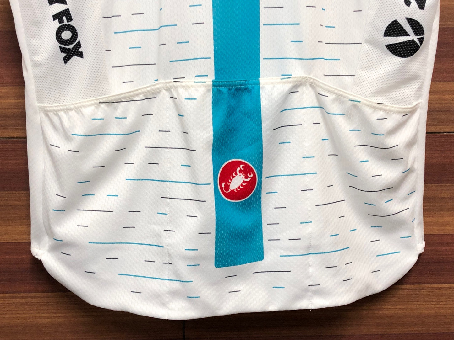 IK563 カステリ CASTELLI TEAM SKY 半袖サイクルジャージ 白 XLサイズ