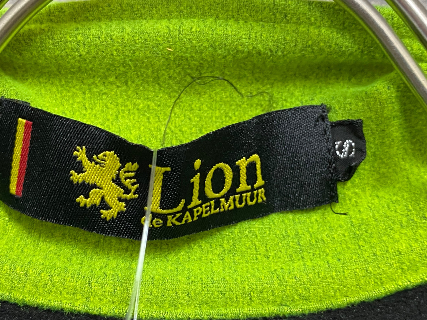 JB067 リオンドカペルミュール Lion de KAPELMUUR 長袖 サイクルジャージ 紺 黒 S 裏起毛