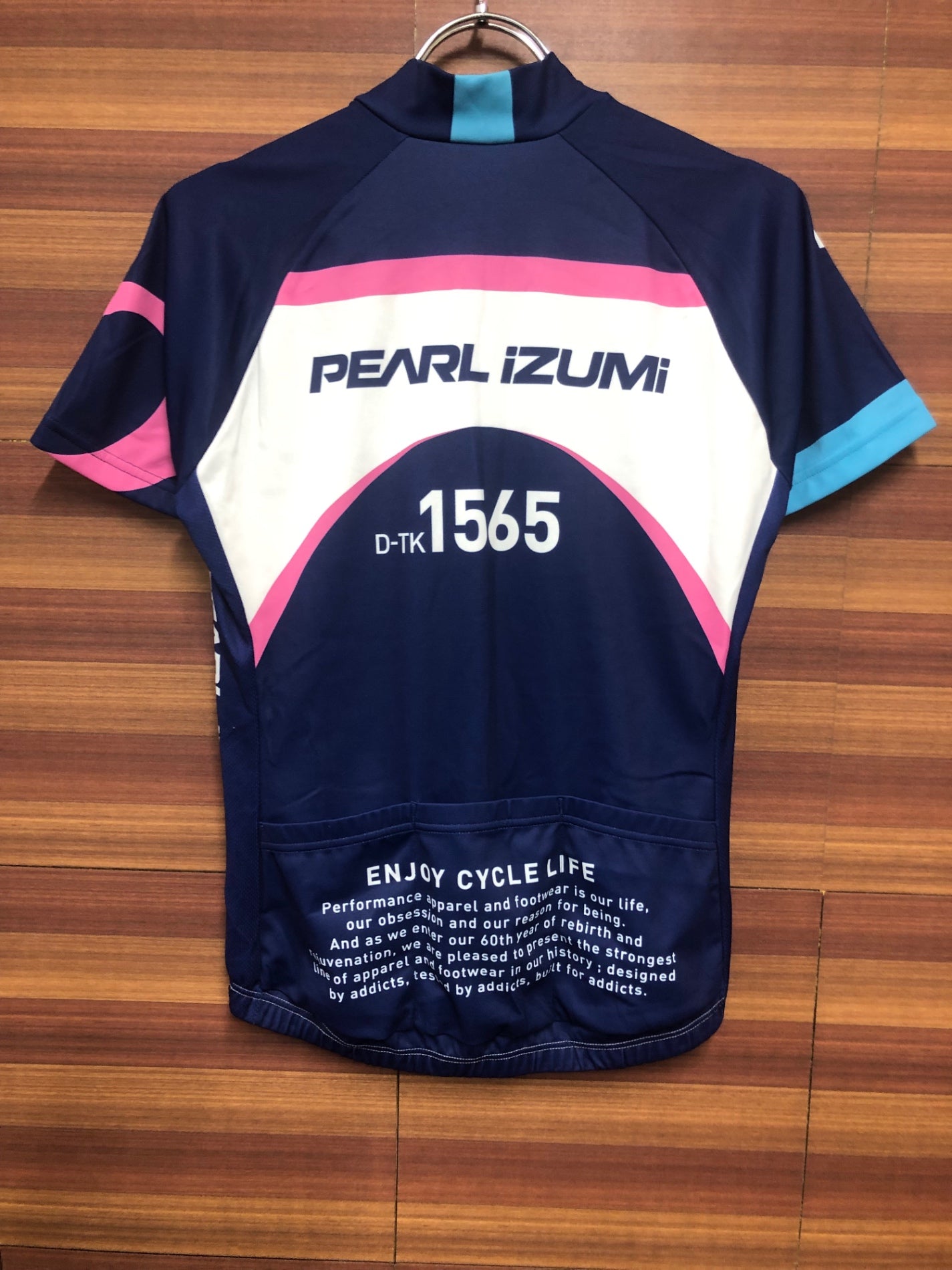 IF707 パールイズミ PEARL iZUMi 半袖サイクルジャージ 白青 L