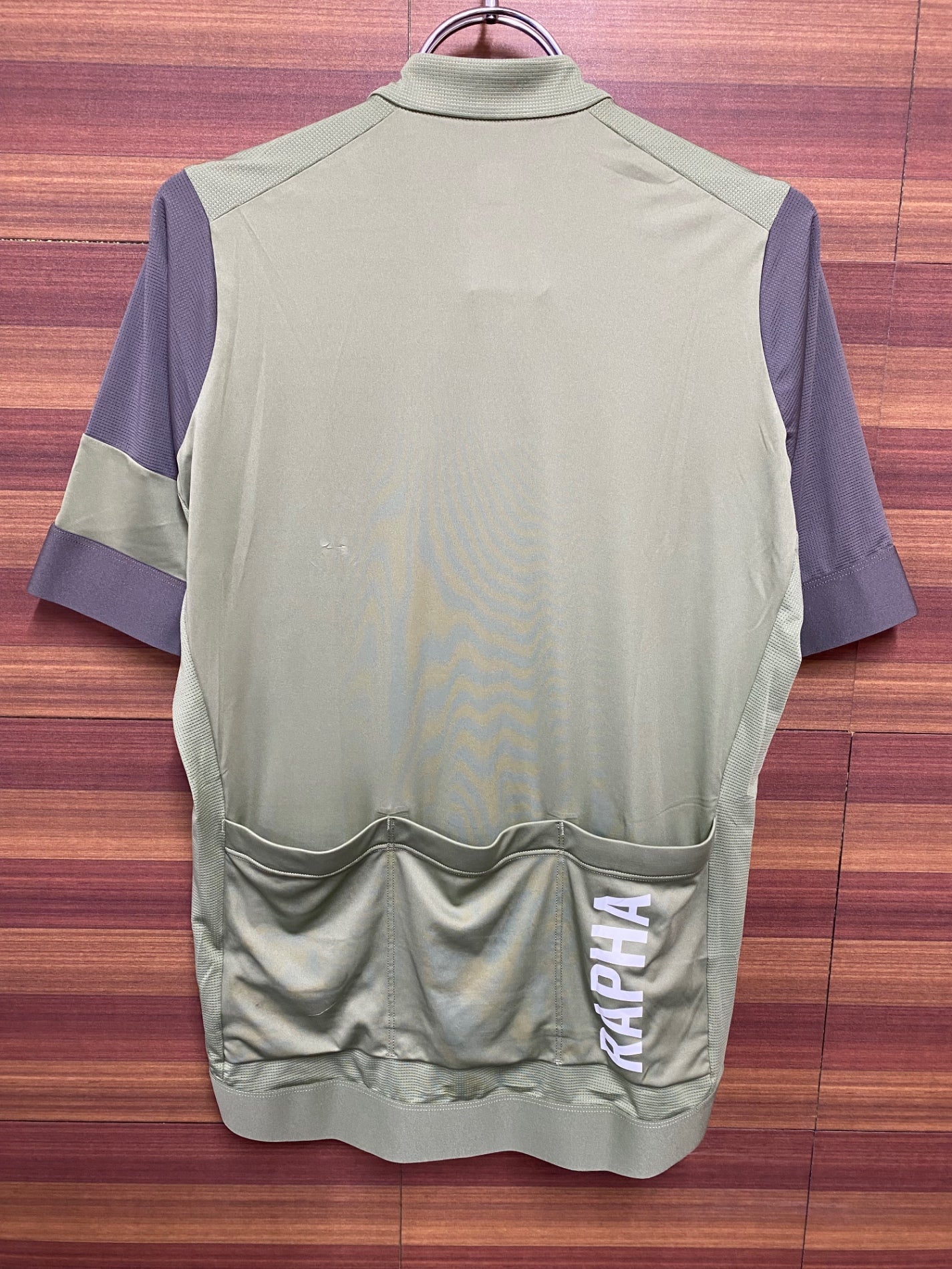 IC672 ラファ Rapha PRO TEAM TRAINING JERSEY 半袖 サイクルジャージ 緑 M