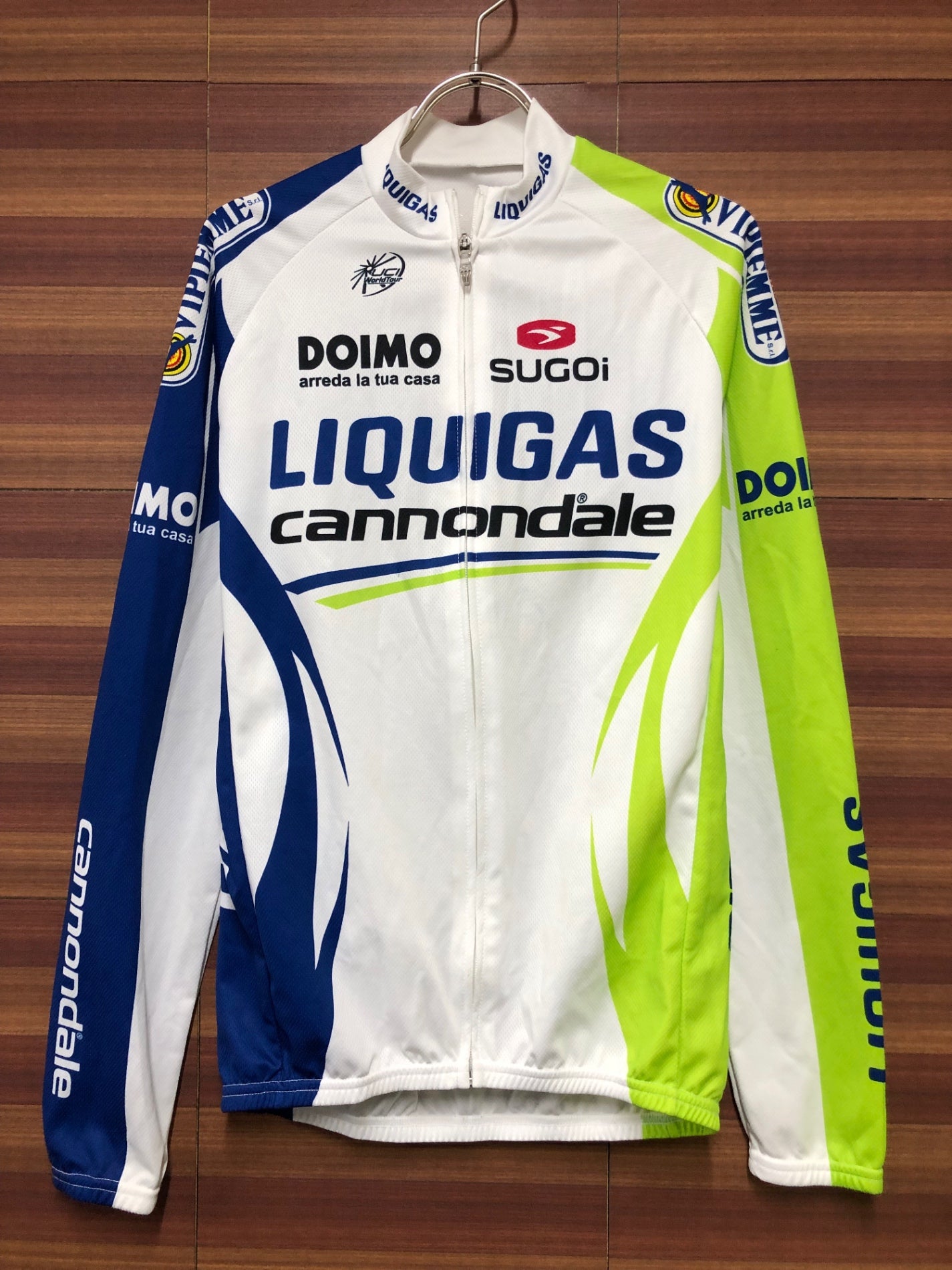 IN747 スゴイ SUGOI 長袖 サイクルジャージ 白 M Cannondale