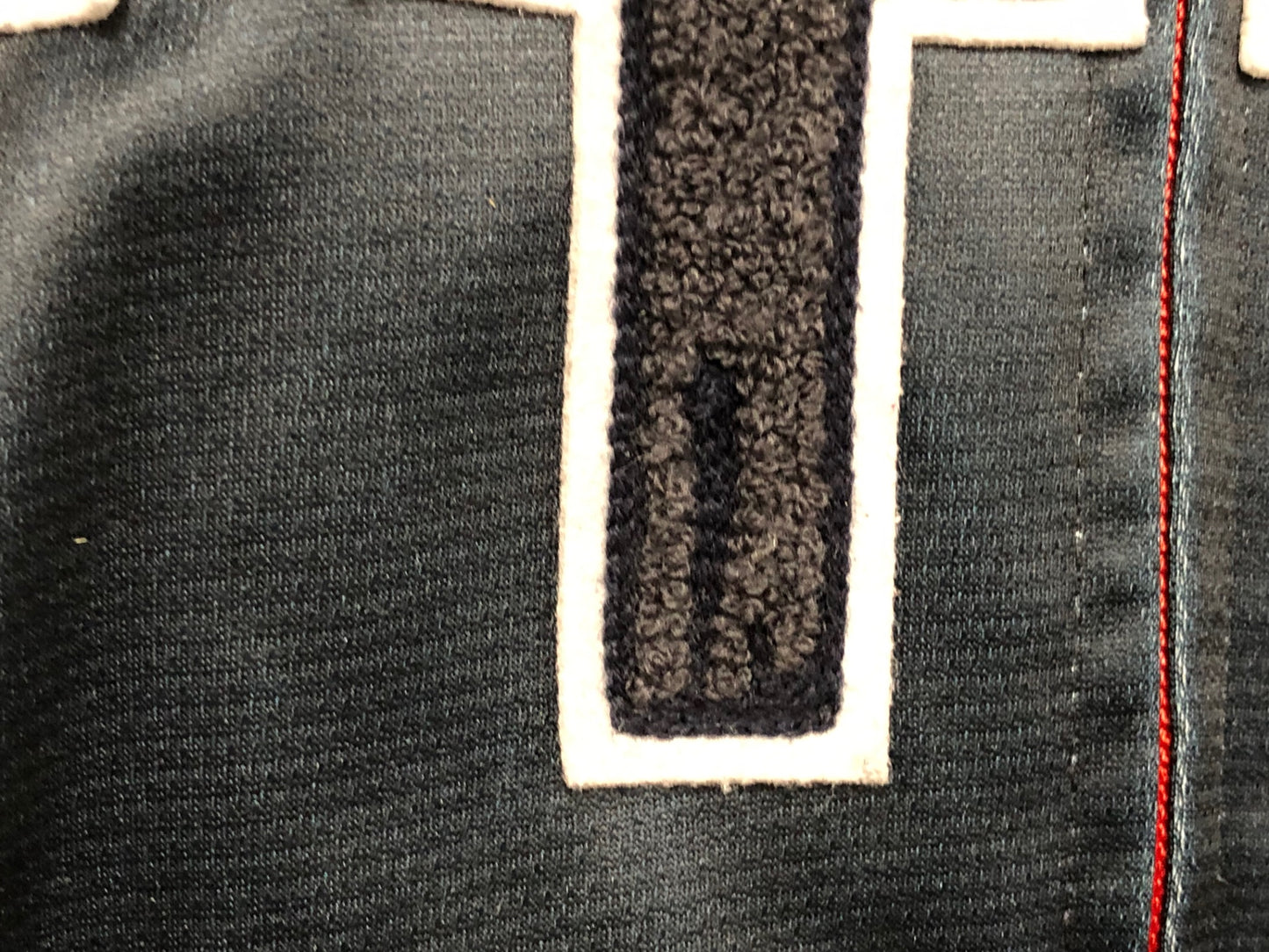 IY637 パンダーニ Pandani 長袖 サイクルジャケット 紺 白 L 裏起毛