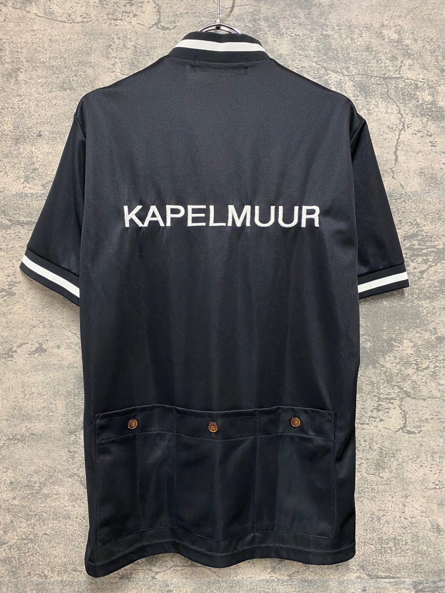 JC279 カペルミュール KAPELMUUR 半袖 サイクルジャージ 黒 L ハーフジップ