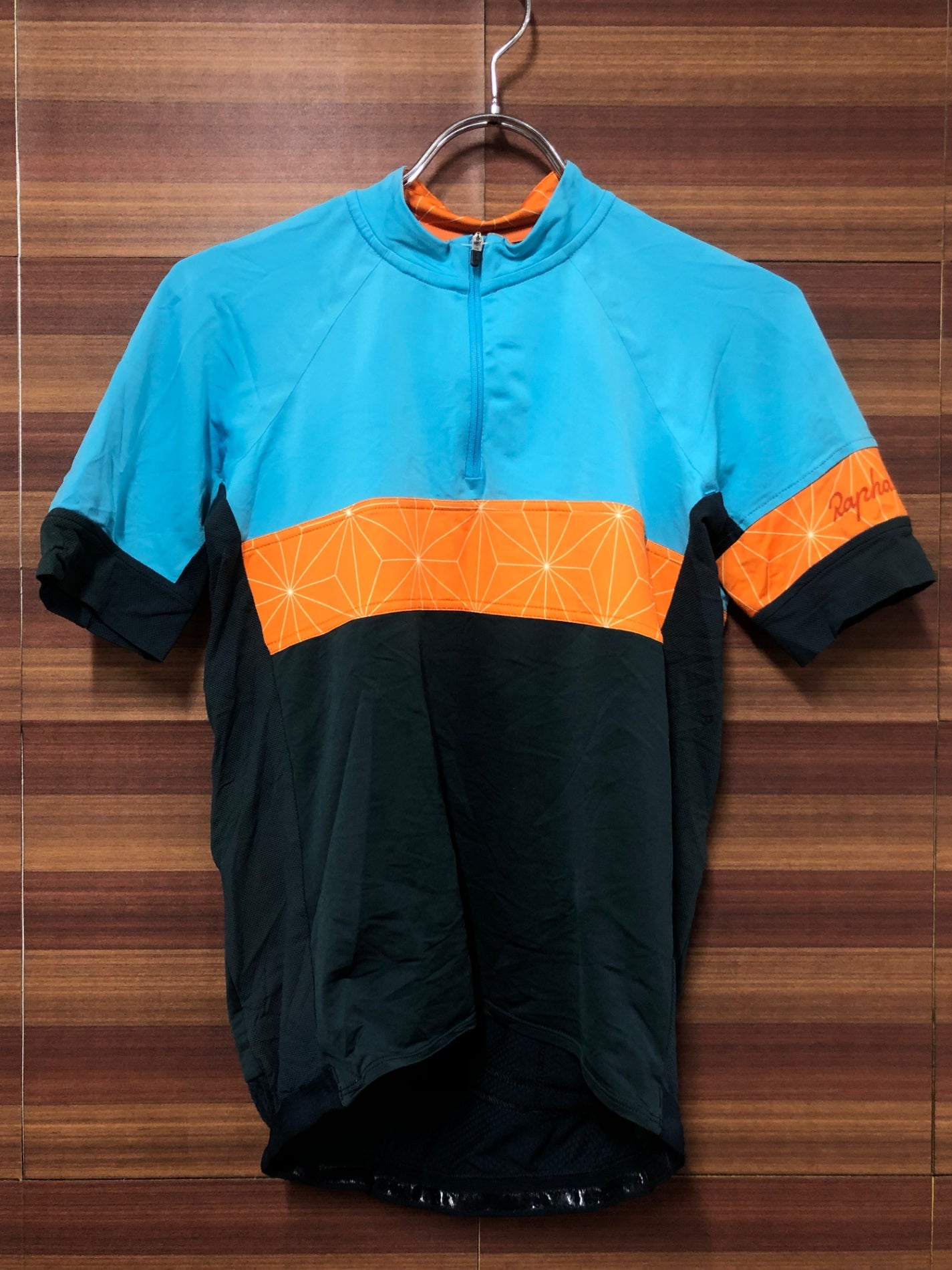 IO149 ラファ Rapha RACE TO THE SUN JERSEY 半袖 サイクルジャージ 青グレー M
