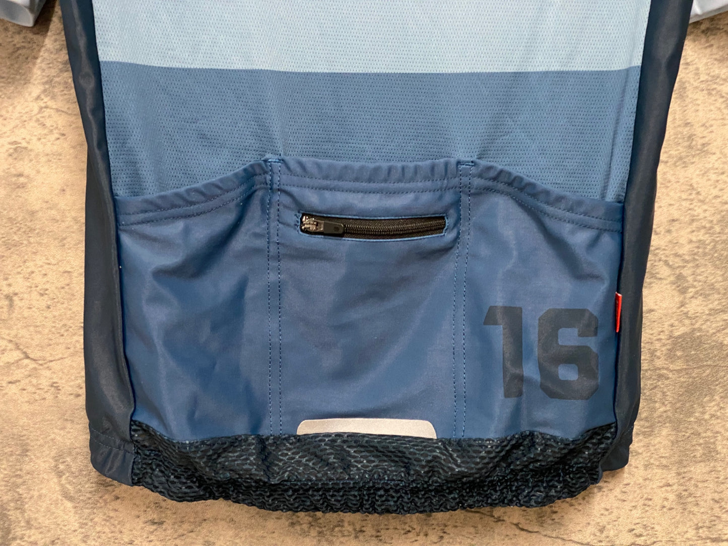 JB362 シロコ SIROKO 半袖 サイクルジャージ 水色 紺 S