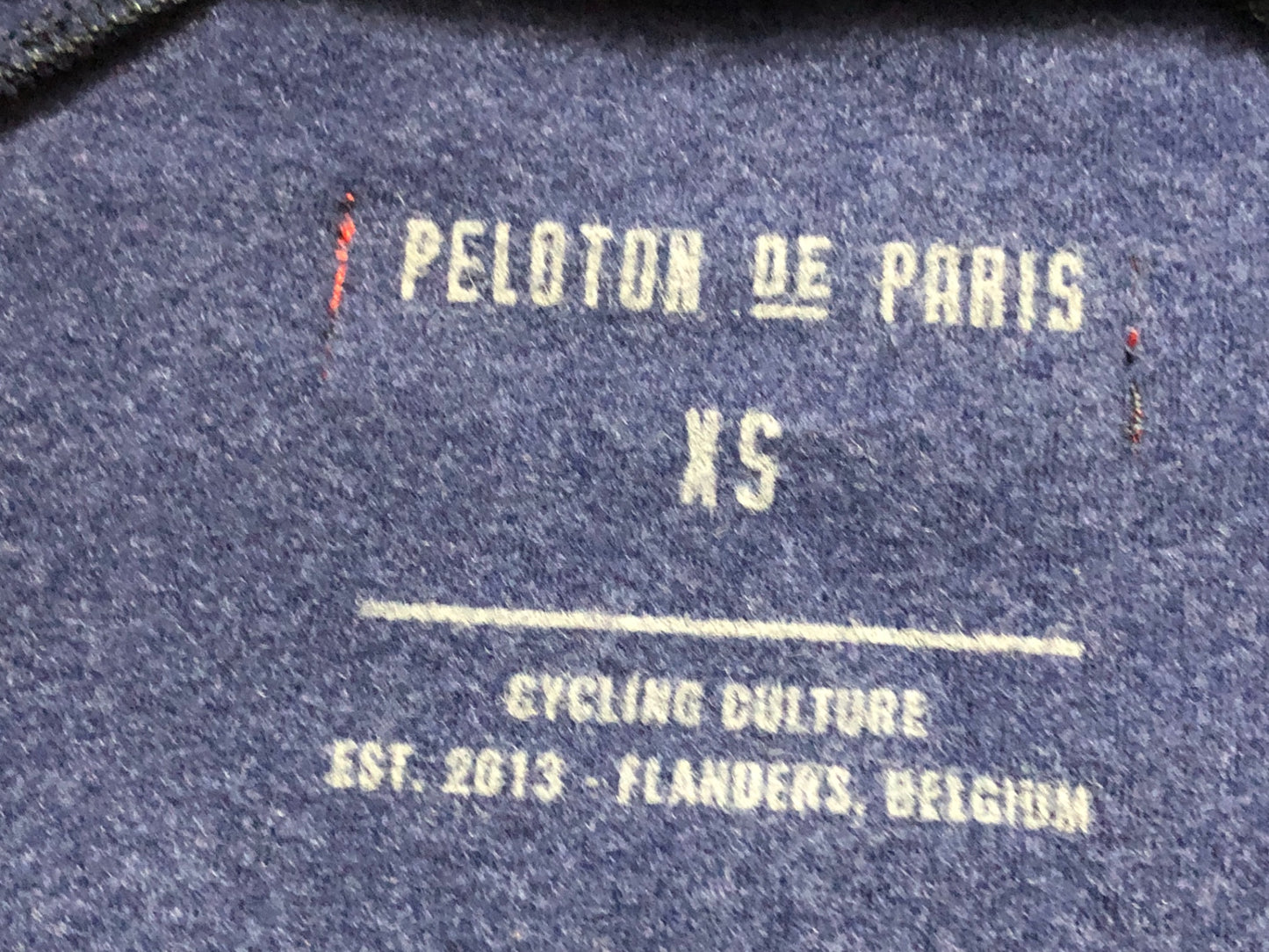 IY193 プロトンドパリ Peloton de Paris Atlas Jersey 長袖 サイクルジャージ 濃紺 XS 裏起毛