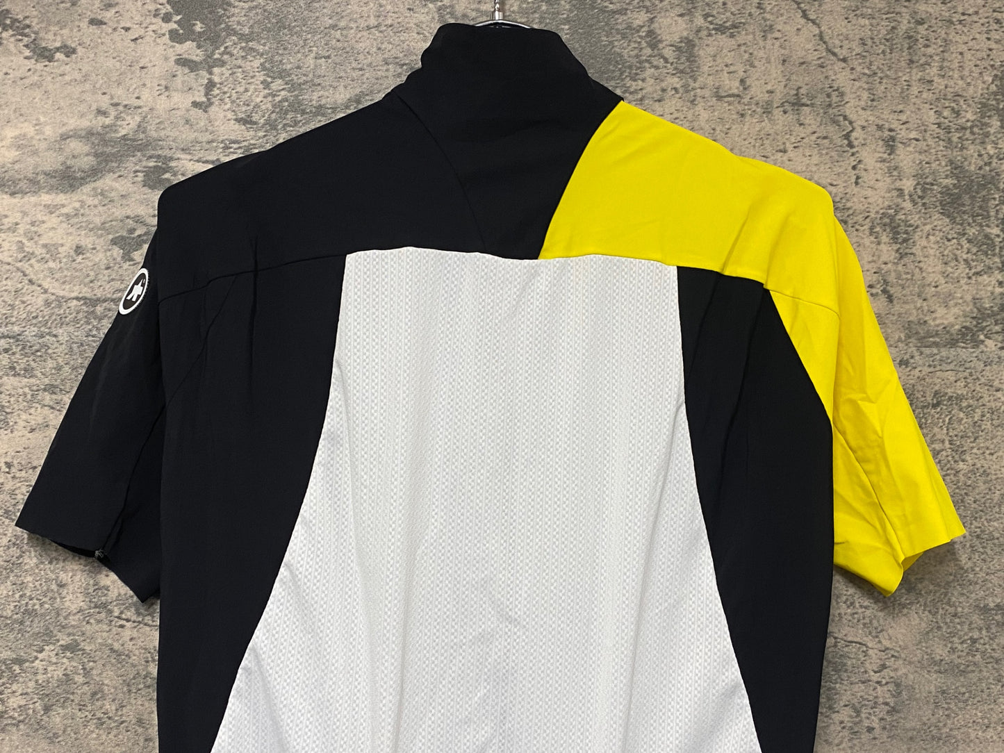 IW715 アソス assos SS CAMPIONISSIMO JERSEY EVO7 半袖 サイクルジャージ 黒 黄 L バックポケット破れ