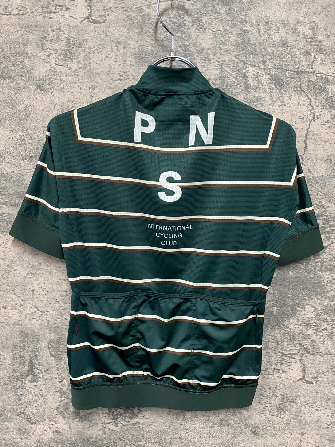 IY141 パスノーマルスタジオ PAS NORMAL STUDIOS MECHANISM 半袖 サイクルジャージ S グリーン