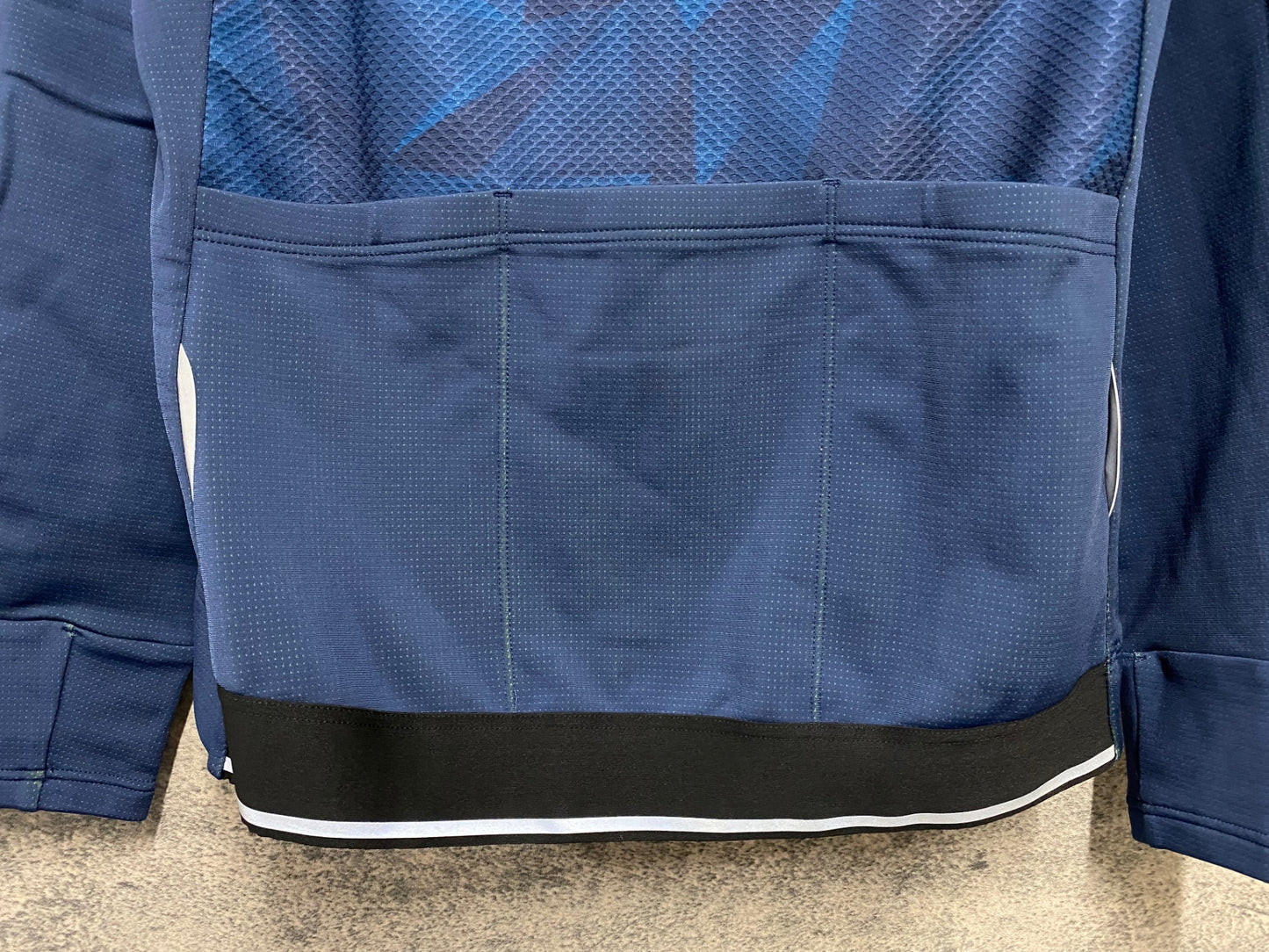 JB068 リオンドカペルミュール Lion de KAPELMUUR 長袖 サイクルジャケット 紺 黒 S 裏起毛