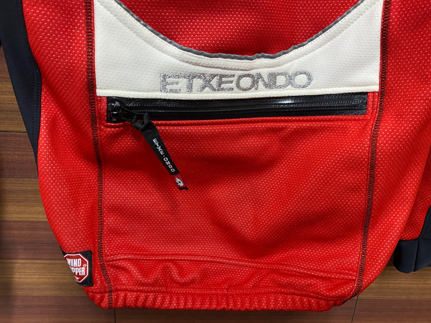 IK009 エチェオンド ETXEONDO 長袖 サイクルジャージ 赤 M WINDSTOPPER 裏起毛