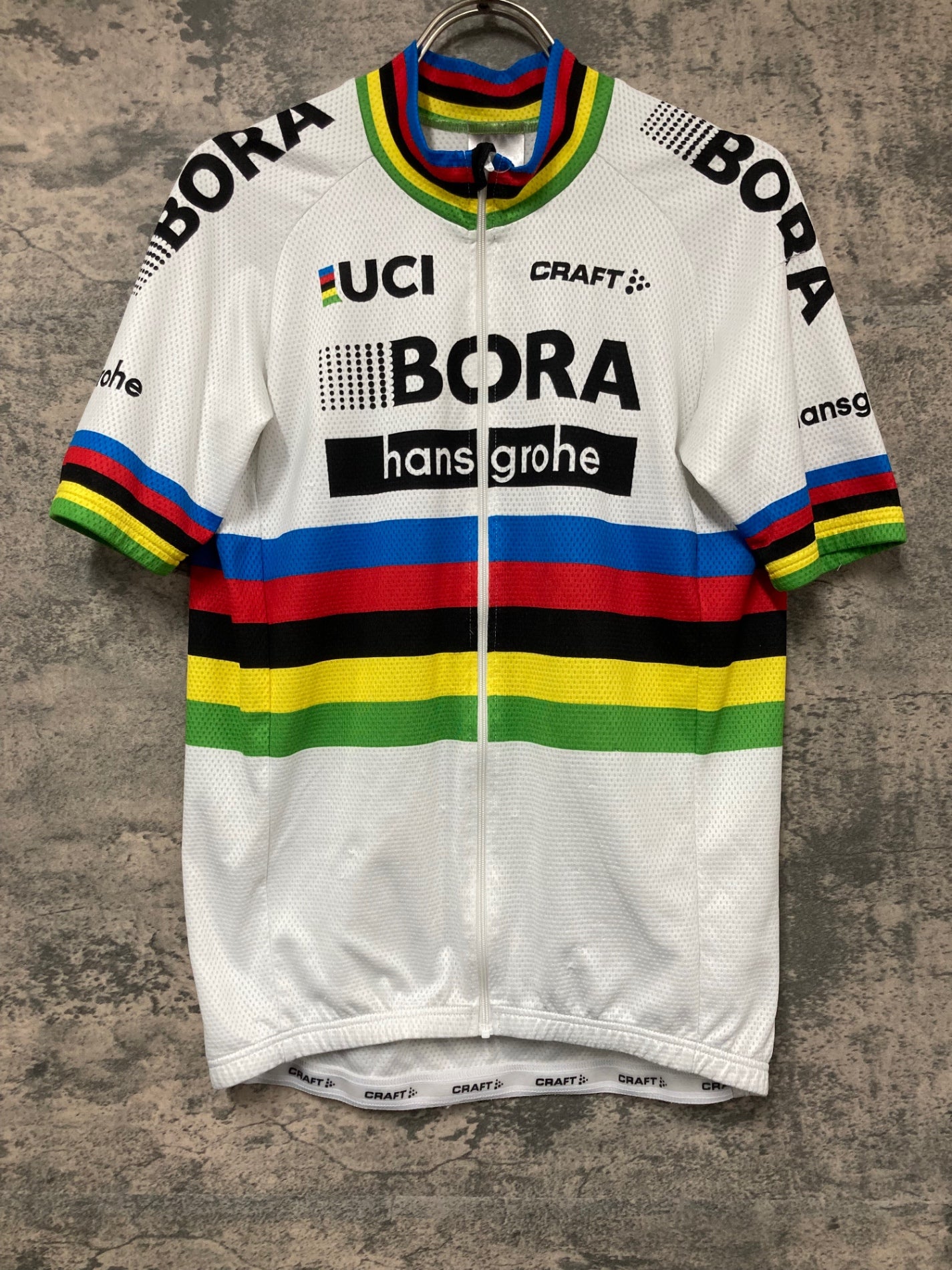 IW440 クラフト CRAFT 半袖 サイクルジャージ 白 M BORA hansgrohe PETER SAGAN