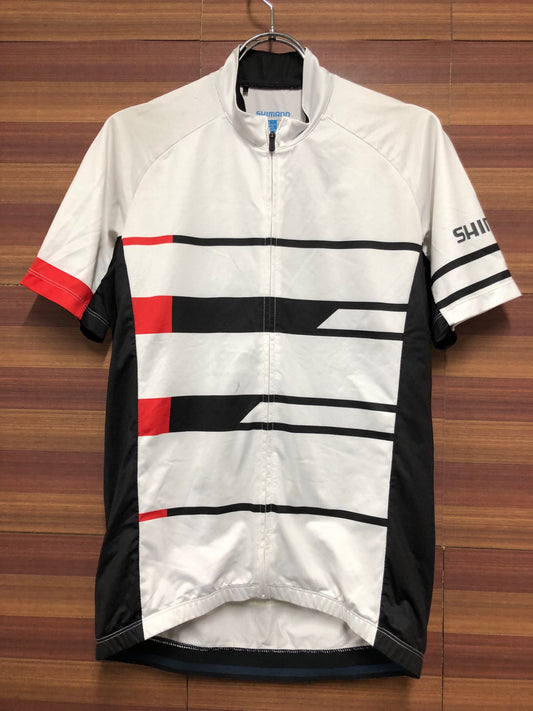 IF116 シマノ SHIMANO 半袖 サイクルジャージ L ホワイト