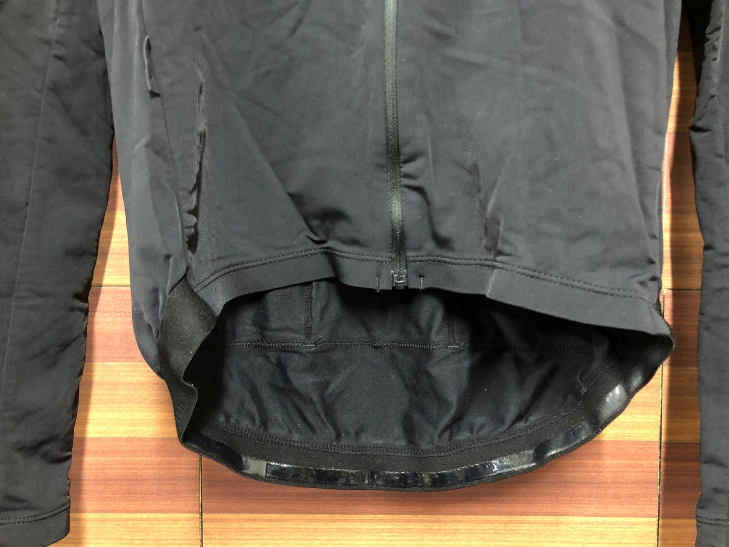 IO708 ヴァーテックス VERTEX 長袖 サイクルジャージ 黒 S 裏起毛