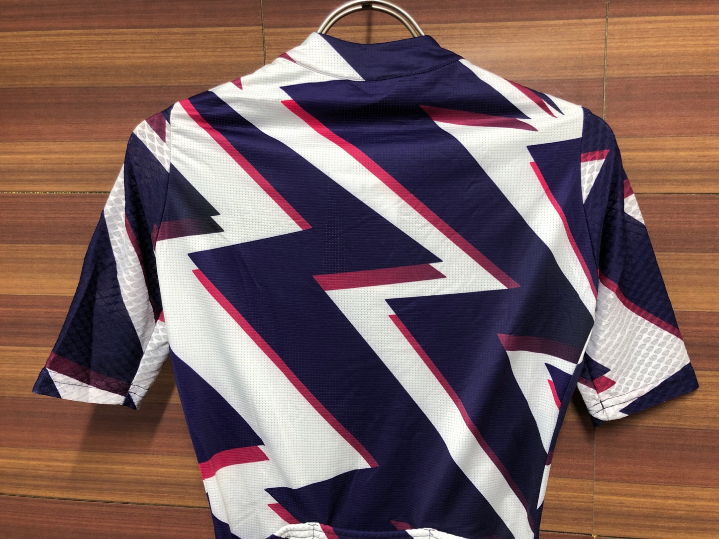 IR070 OZIO 半袖 サイクルジャージ 紫 白 レディース S