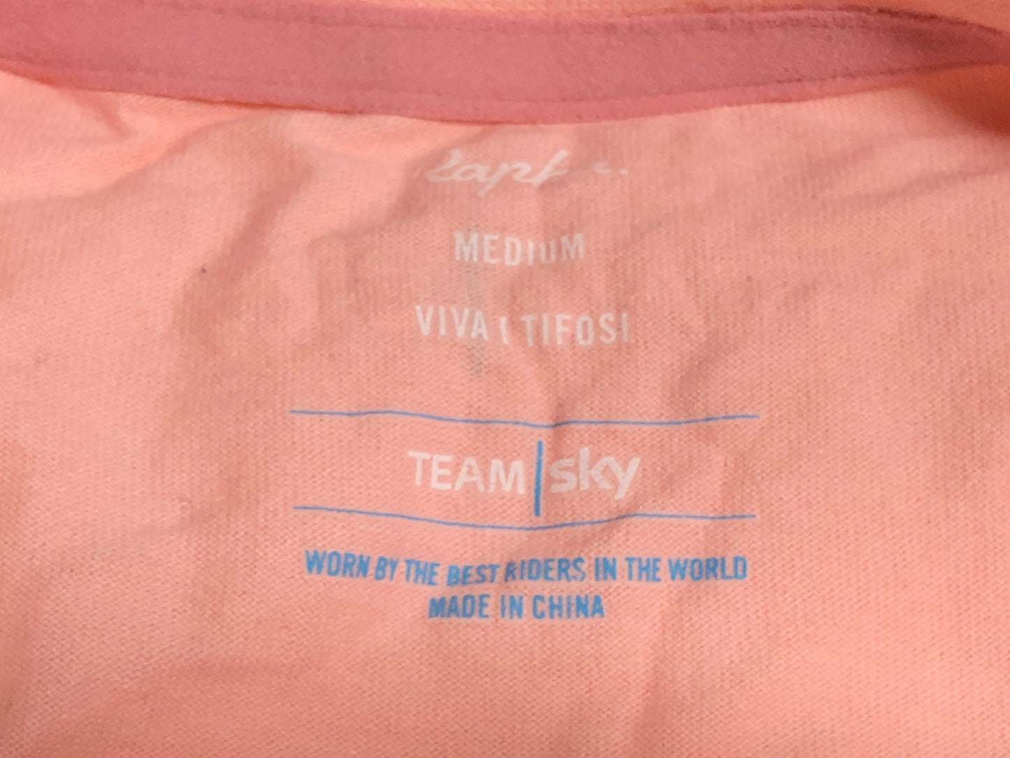 IO140 ラファ Rapha TEAM SKY Tシャツ 半袖 ピンク M