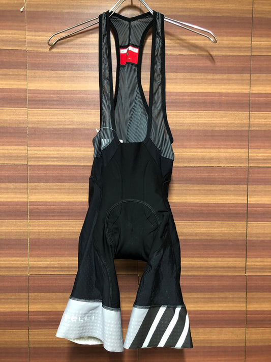 IK417 カステリ CASTELLI ビブショーツ 黒 M ※擦れ