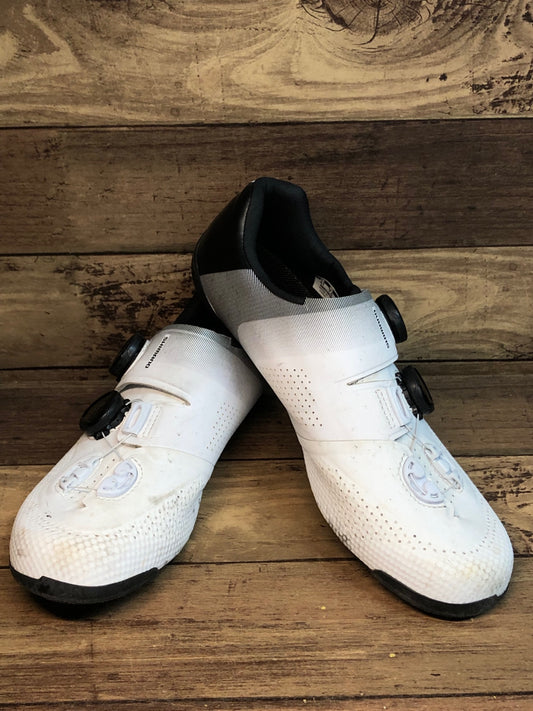 IO873 シマノ SHIMANO SH-RC702M ビンディングシューズ SPD-SL 白 EU41