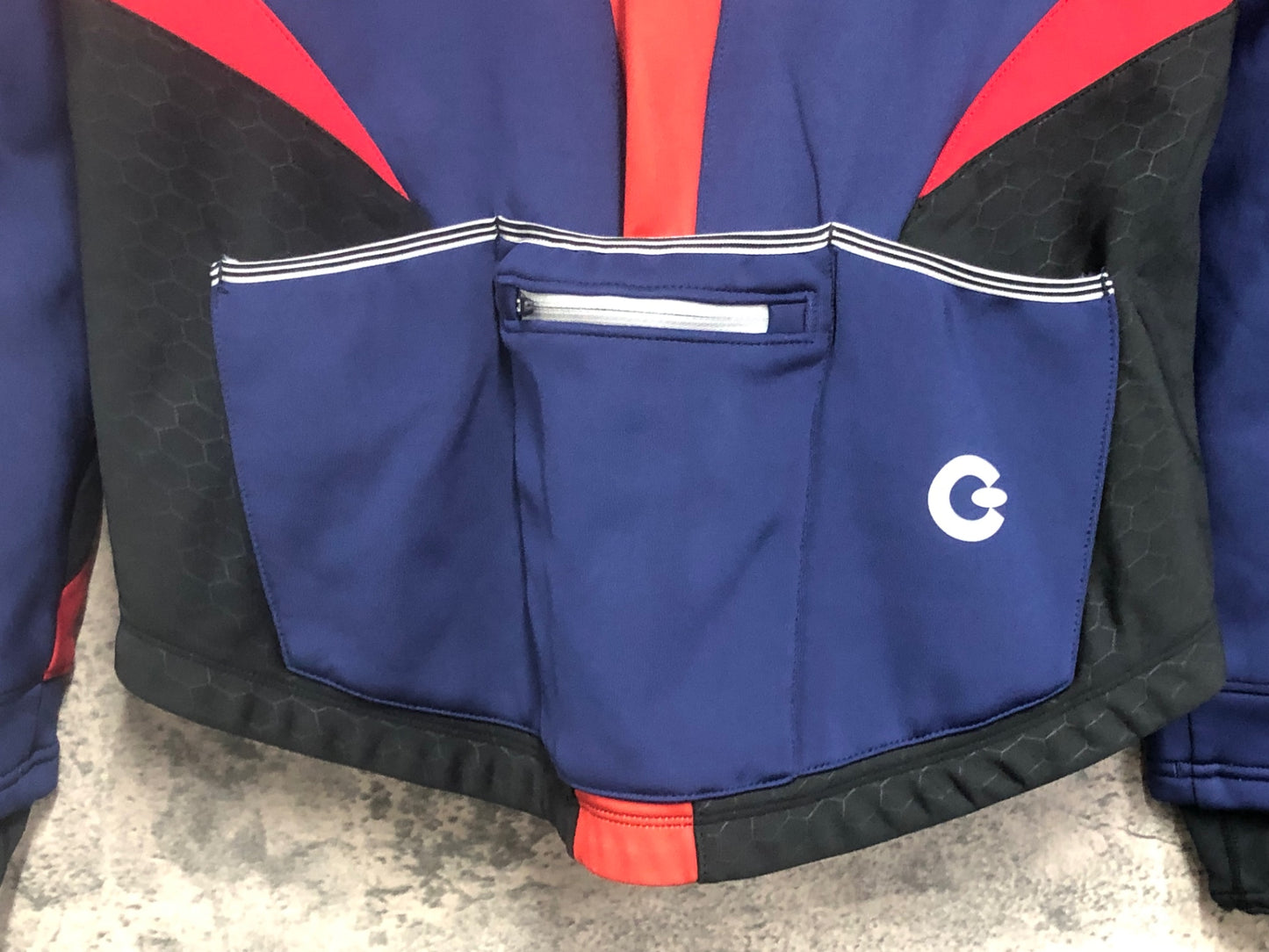 IX170 ゴールドウィン GOLDWIN 長袖 サイクルジャケット 紺 M 裏起毛