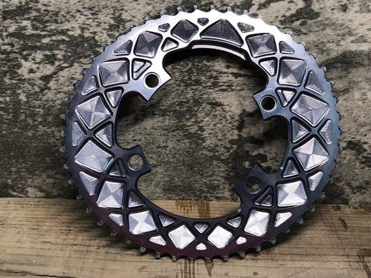 IN863 アブソリュートブラック ABSOLUTE BLACK チェーンリング グレー 楕円 50T