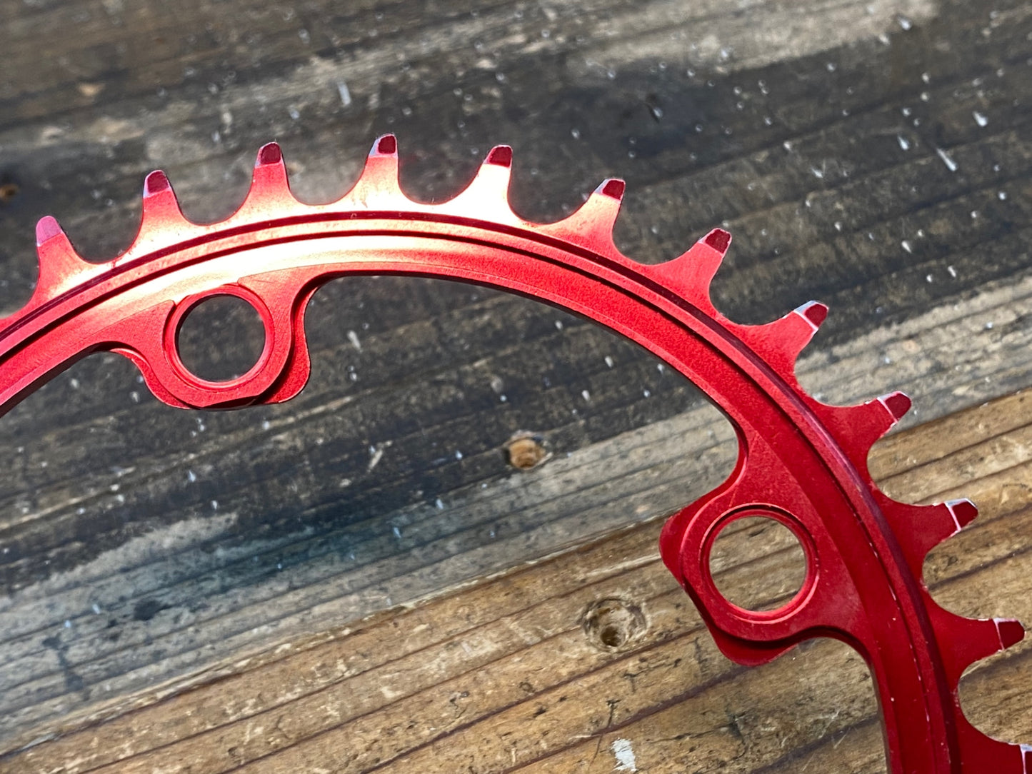 IR676 スギノ SUGINO CYCLOID CY4-SHC Super Hill Climb チェーンリング 赤 36T 楕円